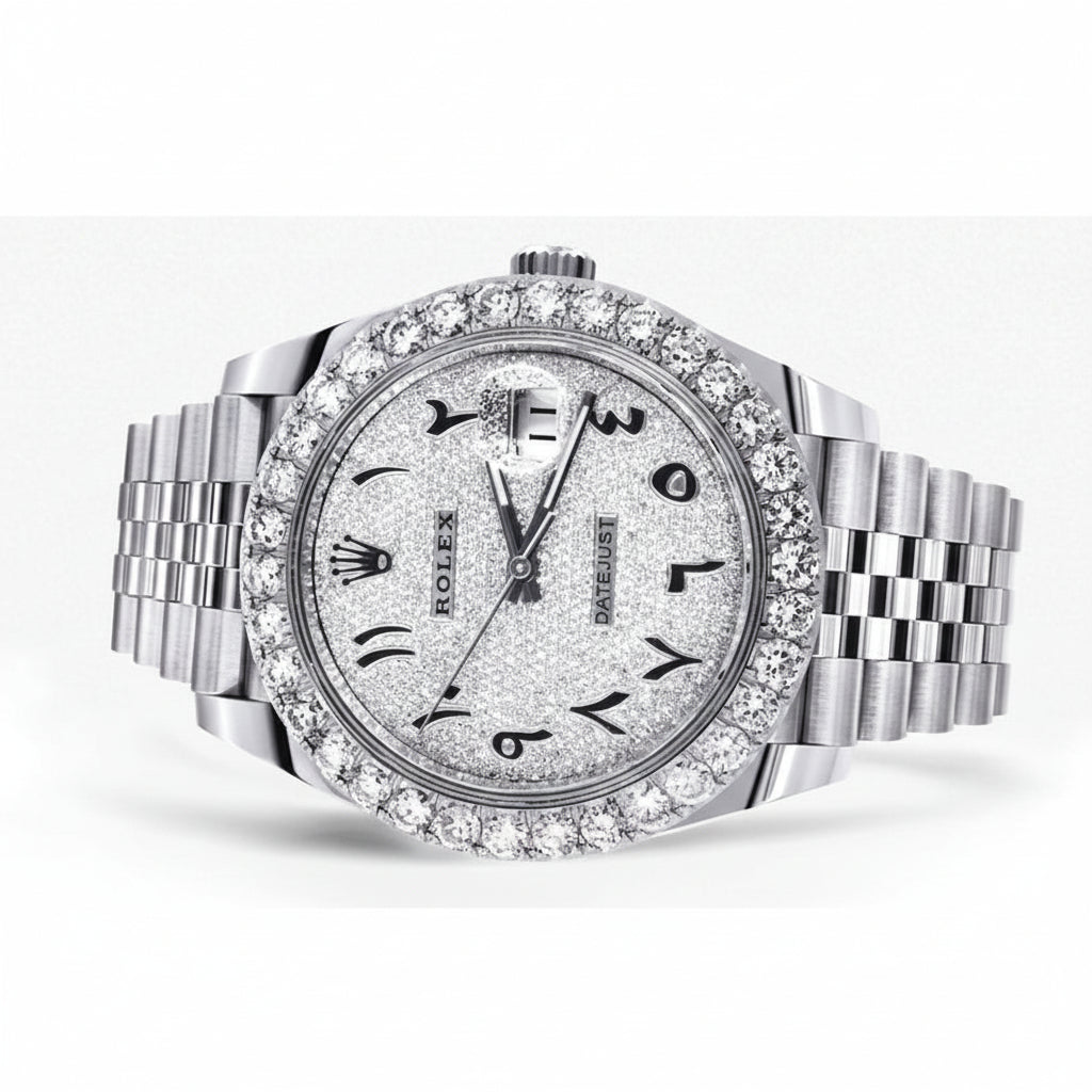 Datejust 126300 “Iced Out Arabic Dial”